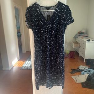 NWOT Banana Republic Blue Hearts Sun Dress